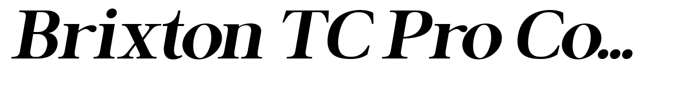 Brixton TC Pro Condensed Regular Oblique